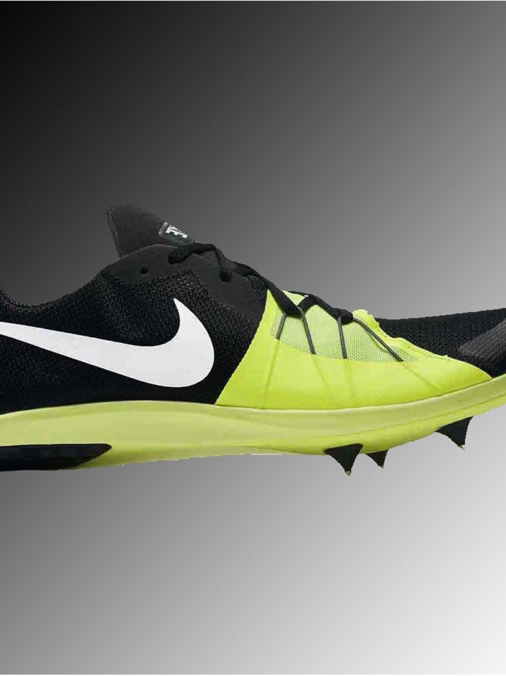 Nike Men’s Black & Neon Yellow Sprint Spikes